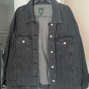 Wild Fable over sized black denim jacket